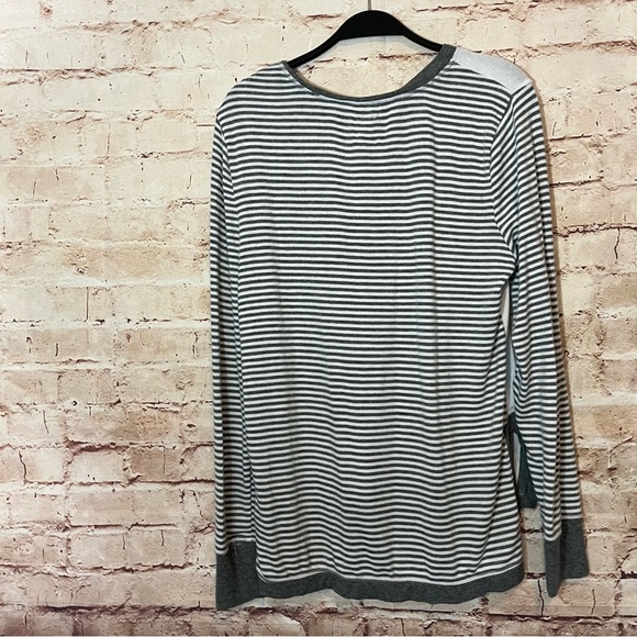 Jane Bleecker long sleeve top striped sleeves size medium - Picture 4 of 6